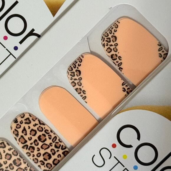 New Color Street “Trend Spotted” Pale Beige Leopard Print Nail Strips (Retired) - Picture 1 of 1